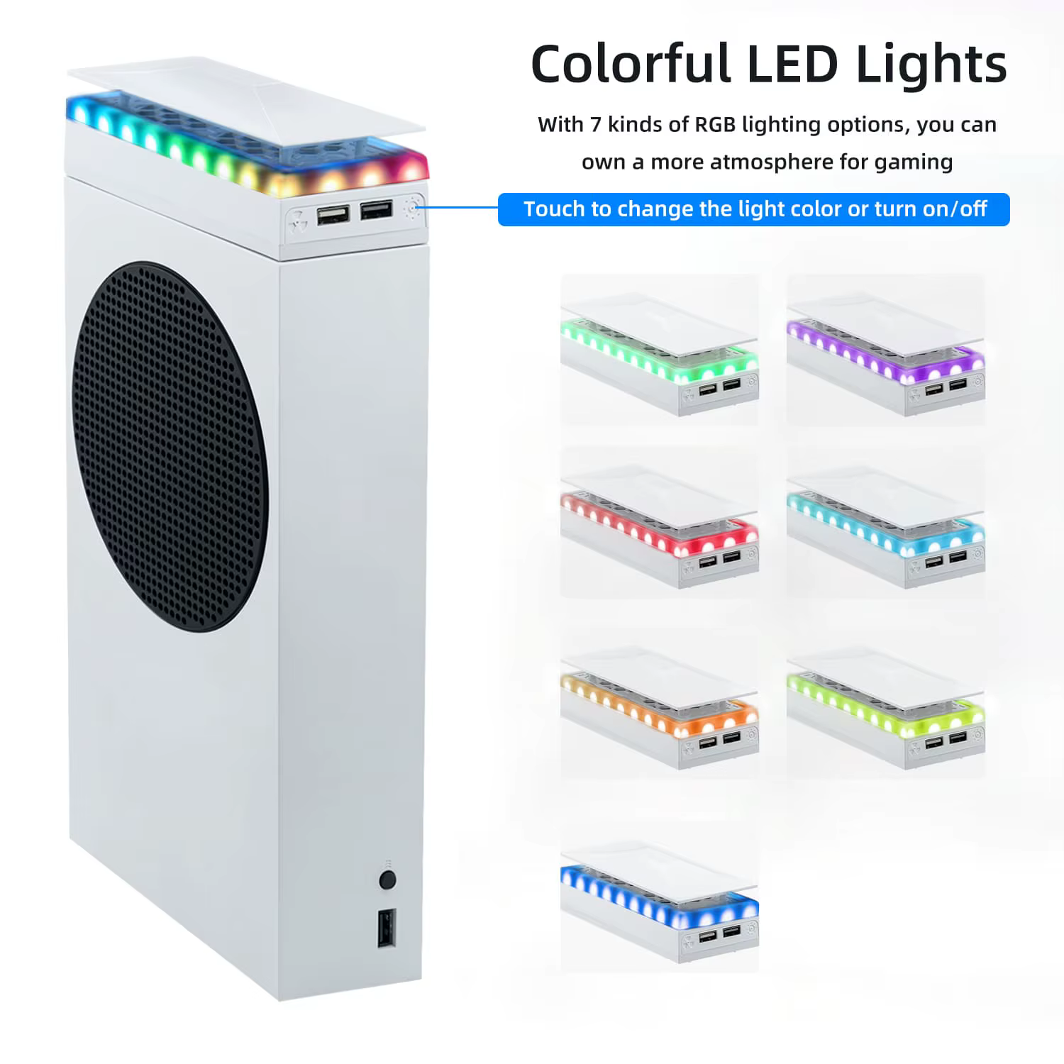 Ventilateur de refroidissement supérieur double avec éclairage RGB