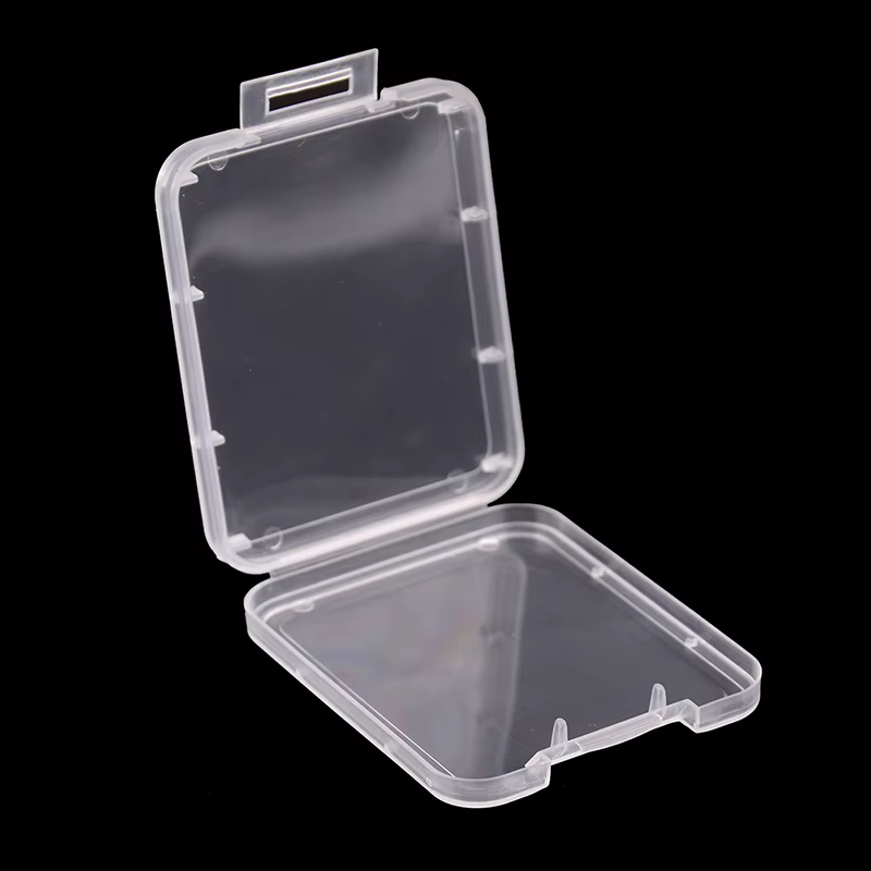 Étui de protection pour cartes CF en plastique PP blanc et transparent
