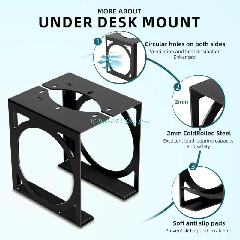 Support rangement sous le bureau E74D