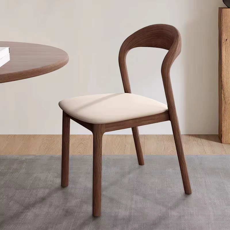 Bois massif, chaise de salle à manger, maison, bureau, dossier, moderne, minimaliste, design, tabouret, nordique, restaurant, manger, chaise