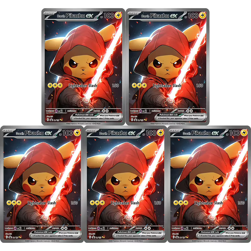 Cartes PKM PTCG, ensemble de cartes personnalisées, série Pokémon Pikachu, jeu de collection, cartes à collectionner d'anime, cartes DIY en feuille d'aluminium