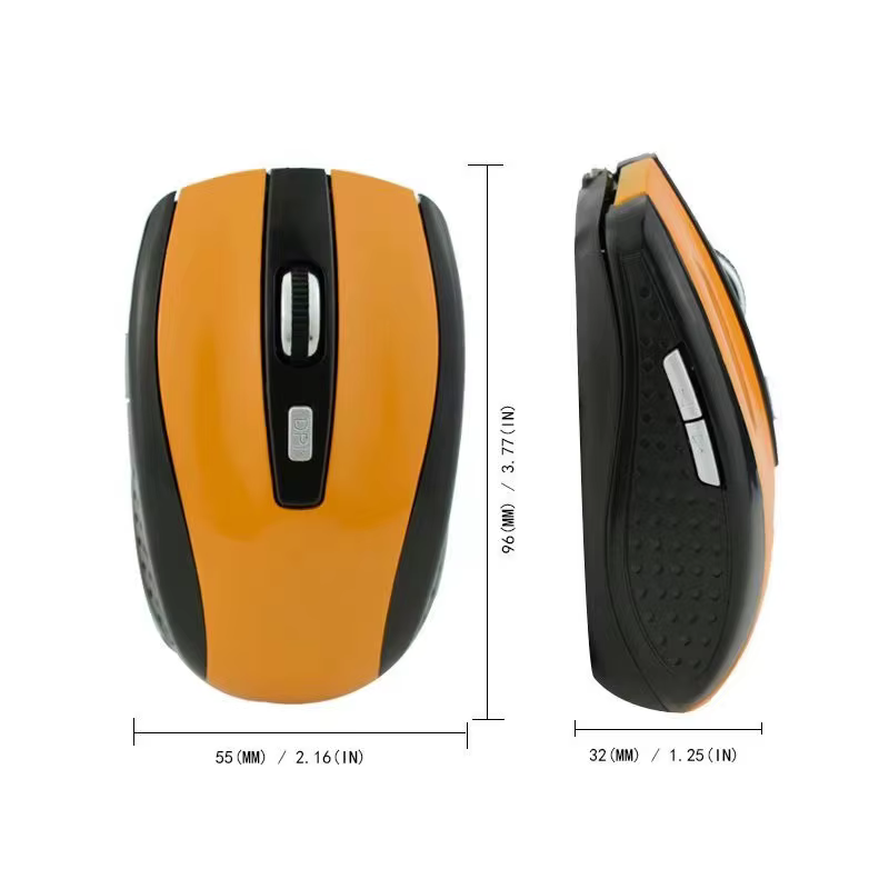 Souris sans fil optique rouge 6D de 2.4G USB