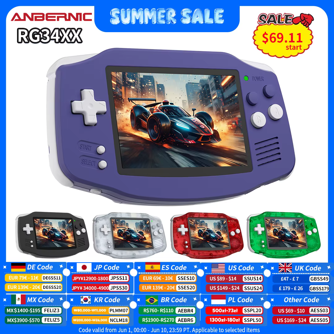 Console de jeu portable Anbernic RG 34XX