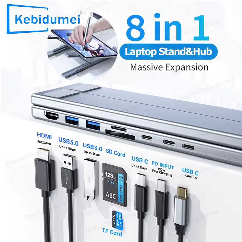 Support de Station d'accueil USB C pour ordinateur portable