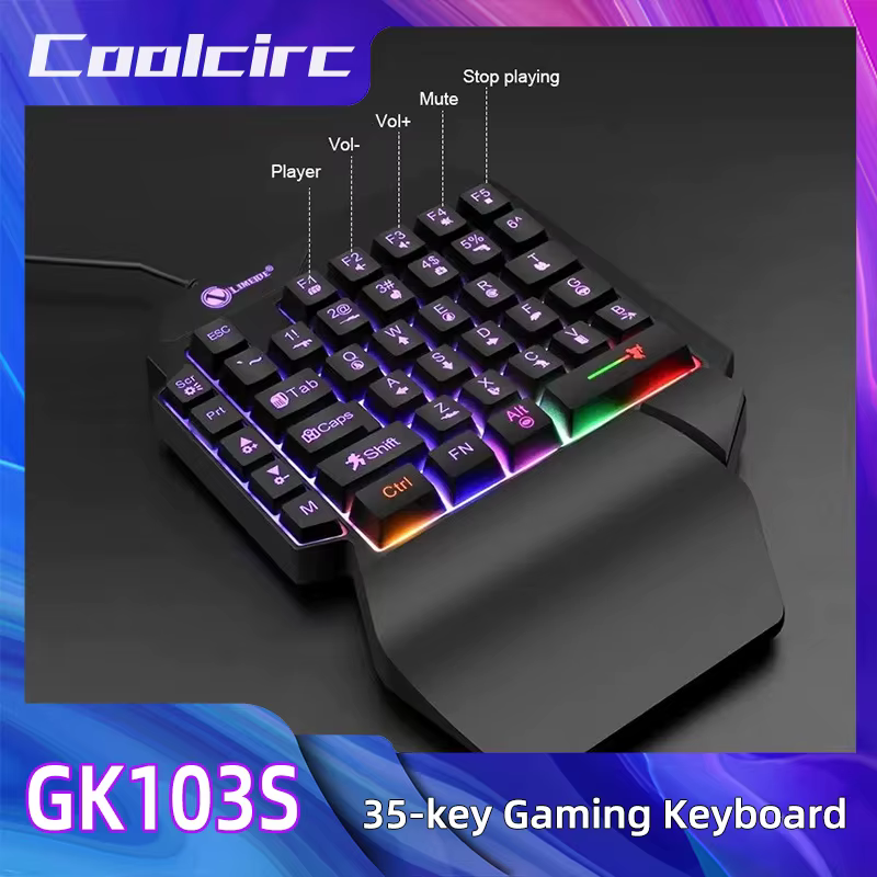 Clavier de jeu mécanique à une main à 35 touches