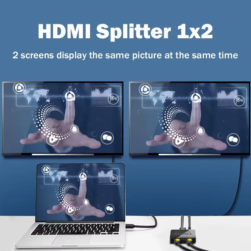 Répartiteur HDMI 4K x 2K 1 entrée 2 sorties 1080P 60Hz