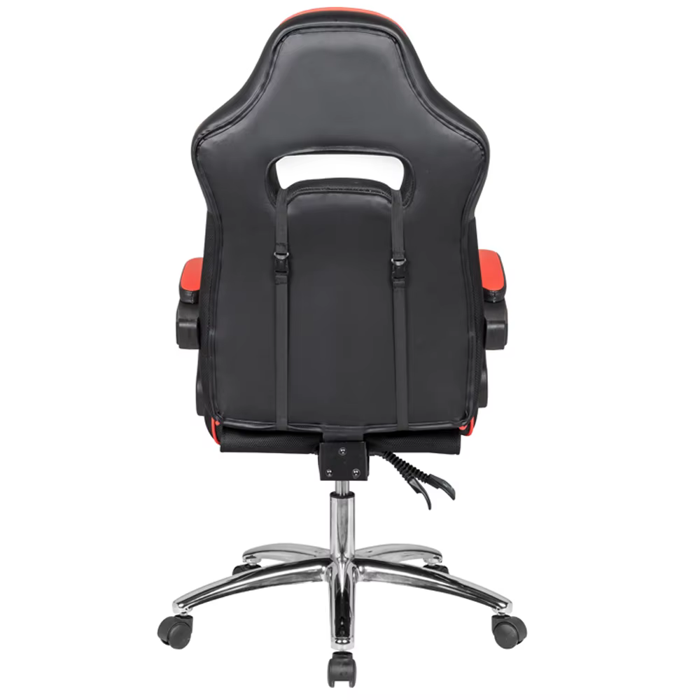 Chaise de jeu pour ordinateur avec repose-pieds
