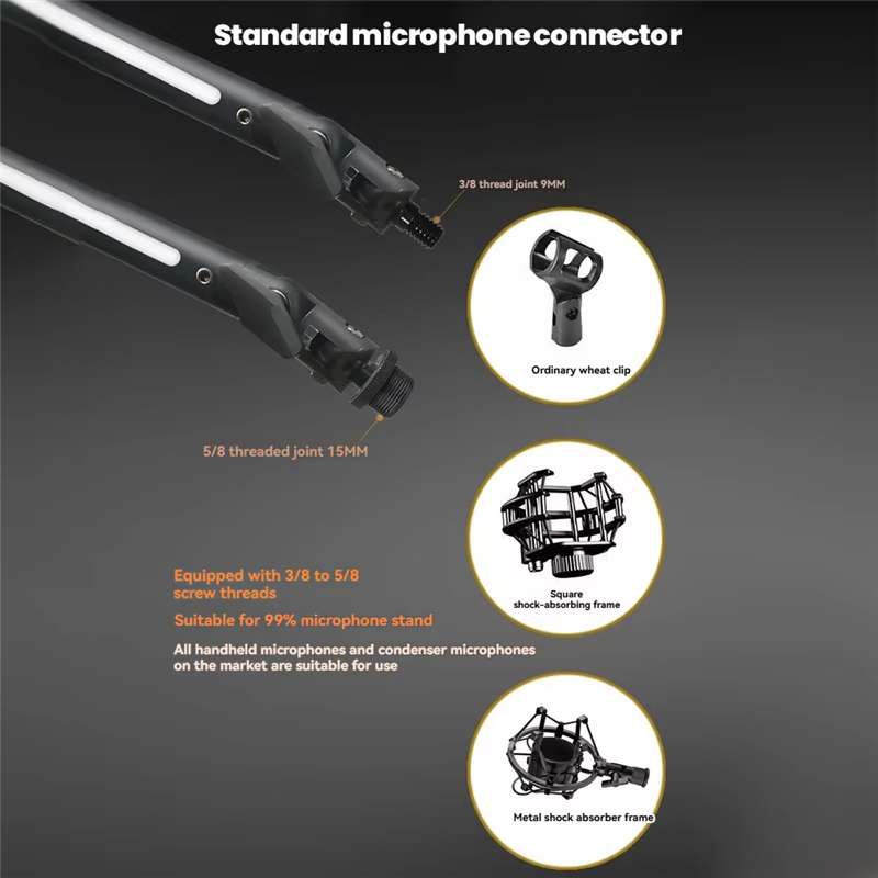 Support de bras de Microphone RGB