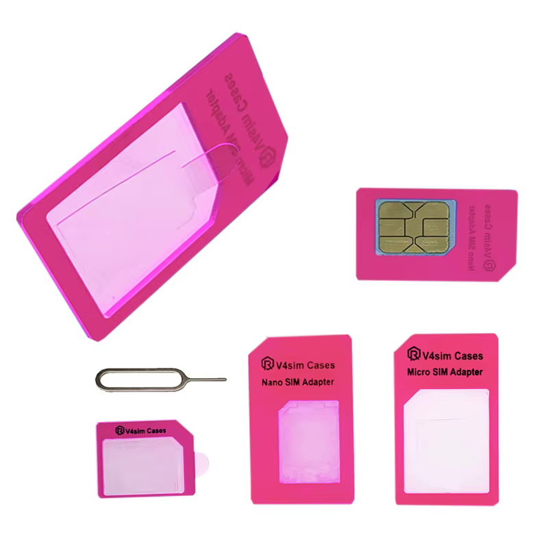 Adaptateur de carte de caractéristique, kit de convertisseur 4 en 1 vers micro/standard pour tous les reviemobiles