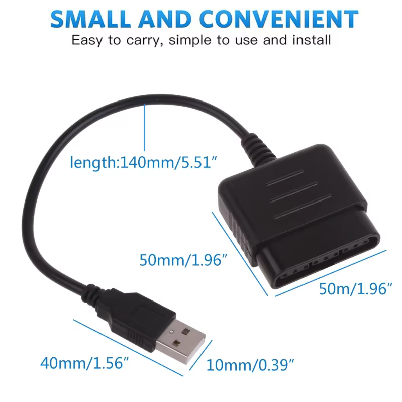 Pour PS1 GamePad vers PC USB jeux contrôleur adaptateur convertisseur