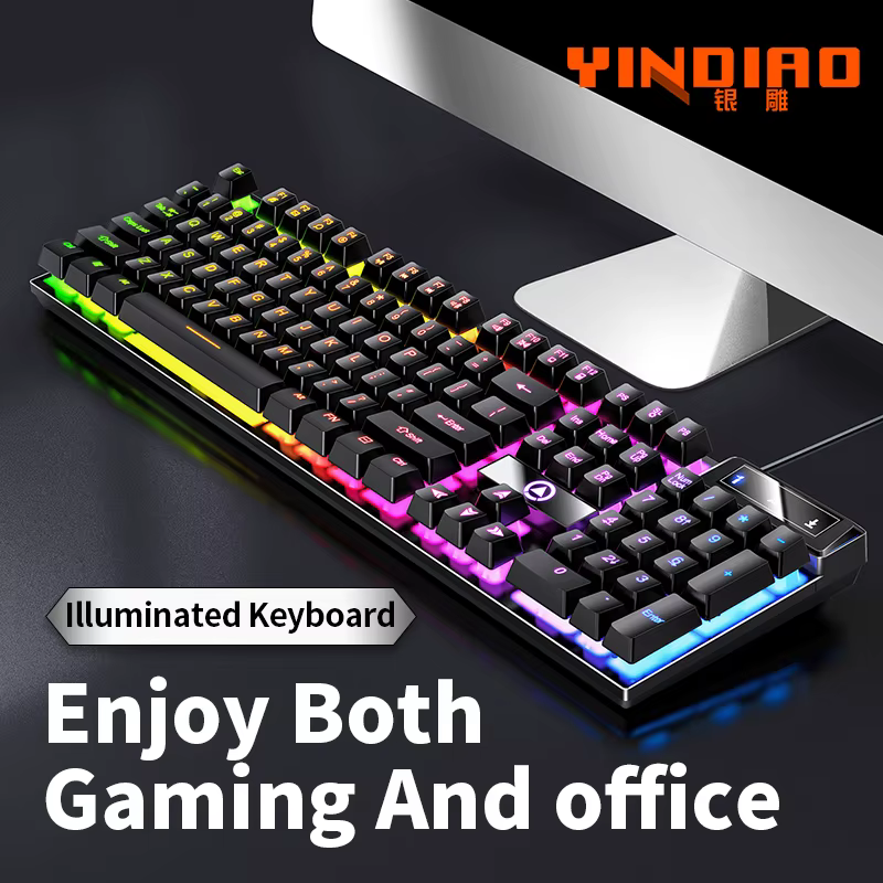 YINDIAO clavier de jeu filaire ordinateurs portables