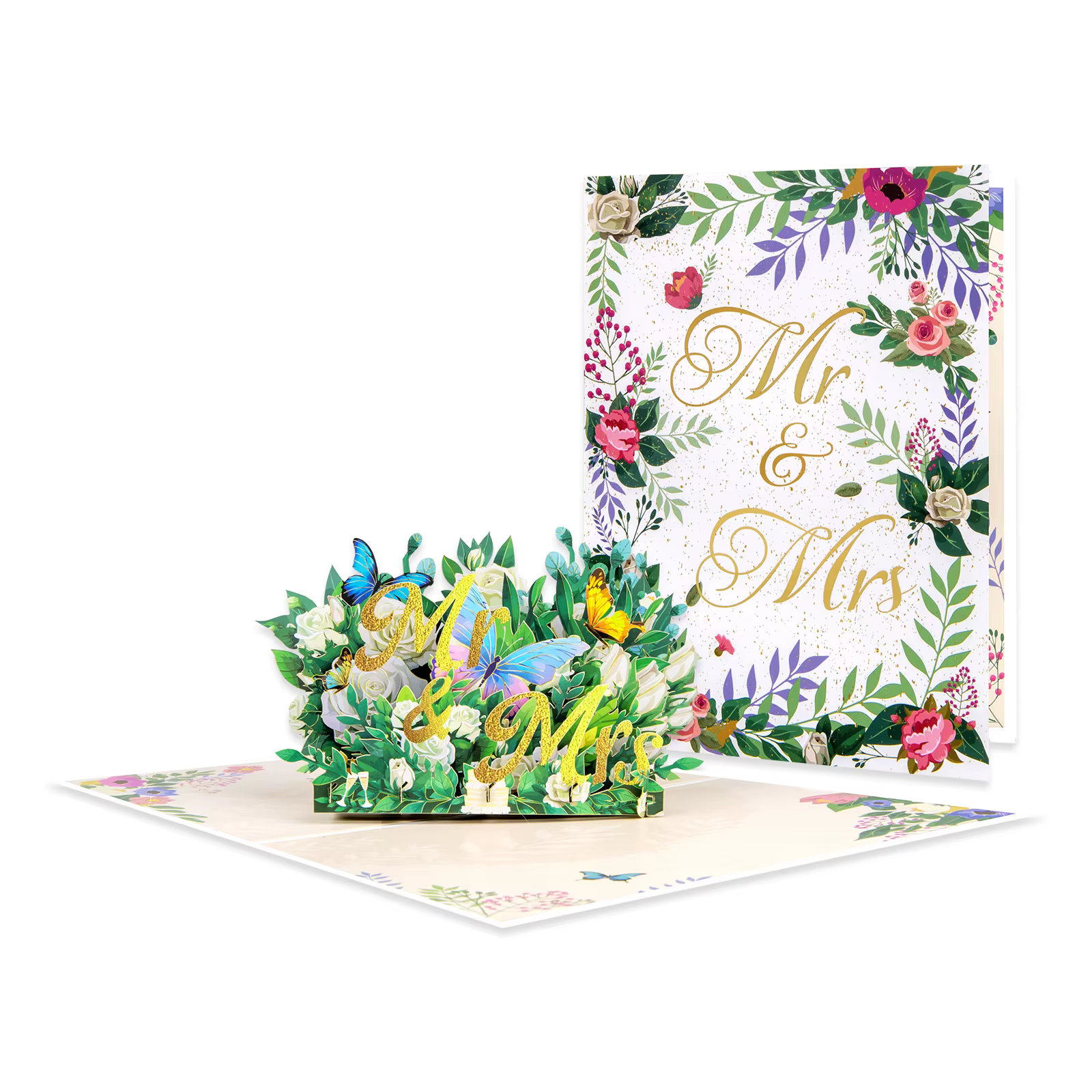 Carte pop-up 3D pour anniversaire de mariage, femme, mari, couple, carte de vœux romantique