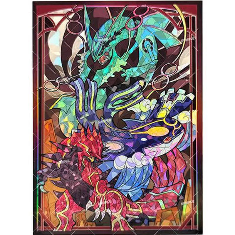Pochettes pour cartes Pokemon Gardevoir, Style peinture sur verre, figurines de monstres de poche, étui de protection pour cartes à collectionner WS PTCG