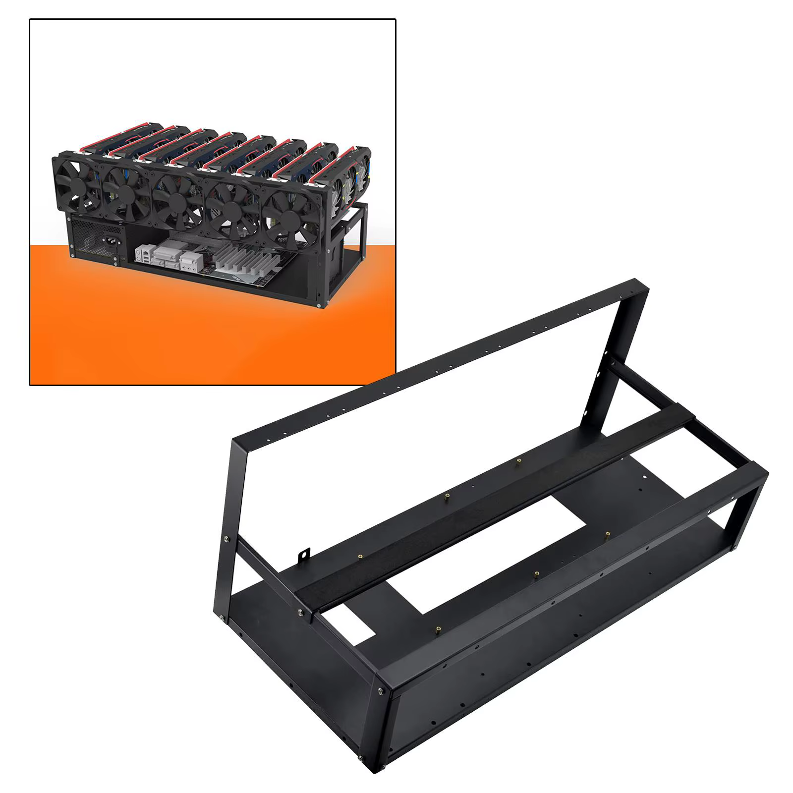 Châssis de Rig de Minage 6/8 GPU