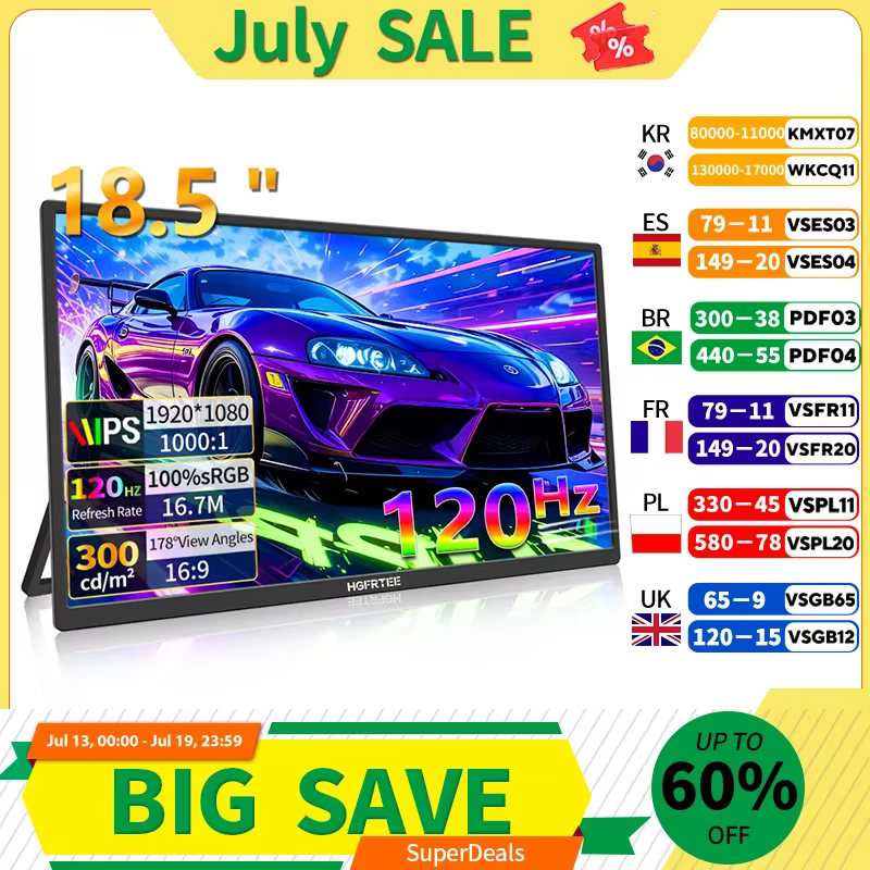 Moniteur portable HGFRTEE 18