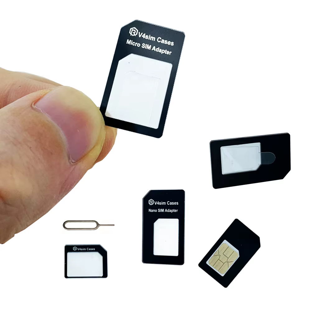 Adaptateur de carte de caractéristique, kit de convertisseur 4 en 1 vers micro/standard pour tous les reviemobiles