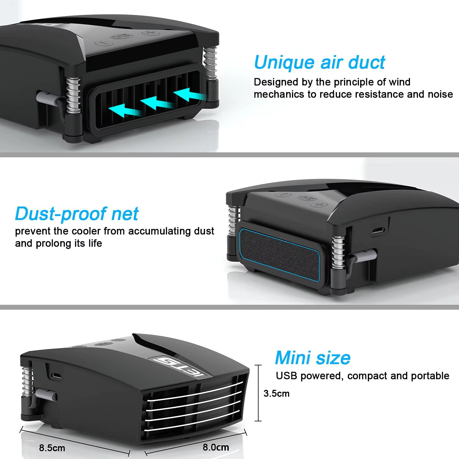 Refroidisseur de ventilateur pour ordinateur portable de jeu
