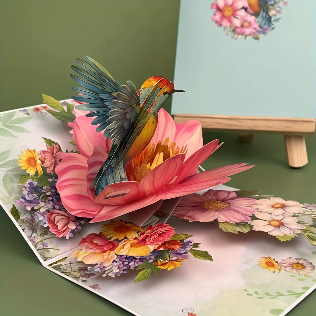 Cartes de vœux à fleurs Pop-Up 3D, carte de mariage, anniversaire, Thanksgiving, saint-valentin, cadeau d'anniversaire, carte de remerciement faite à la main