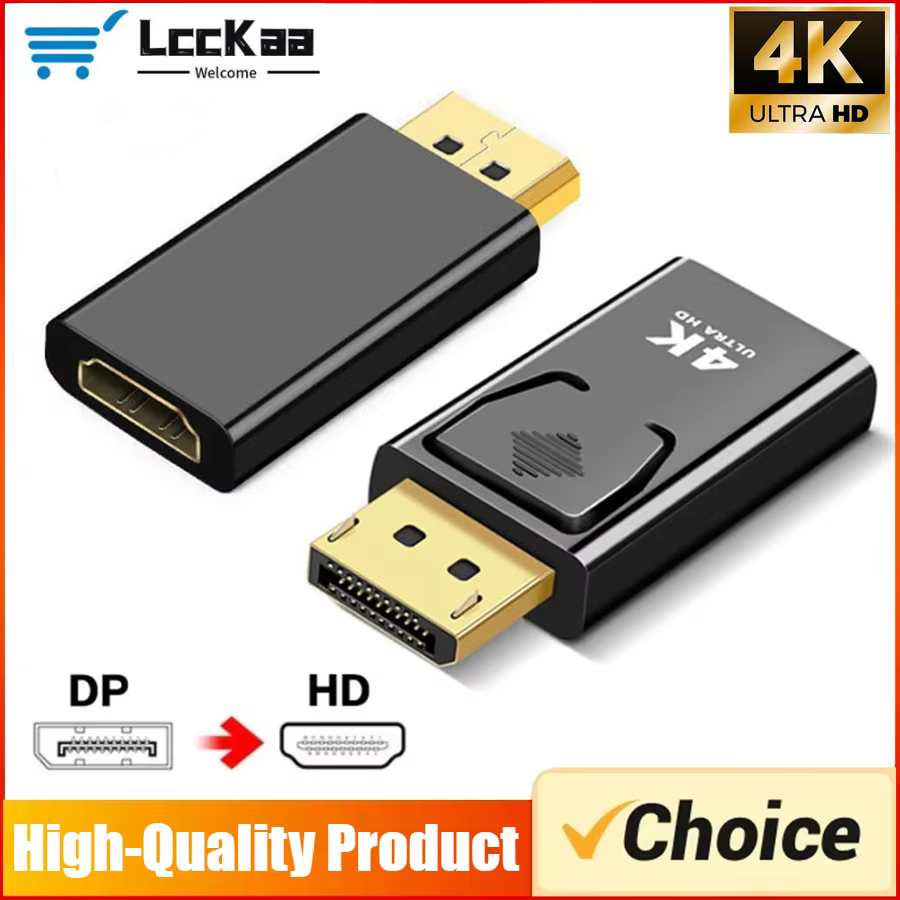 Adaptateur convertisseur DisplayPort vers HDMI compatible 4K 30Hz/60Hz