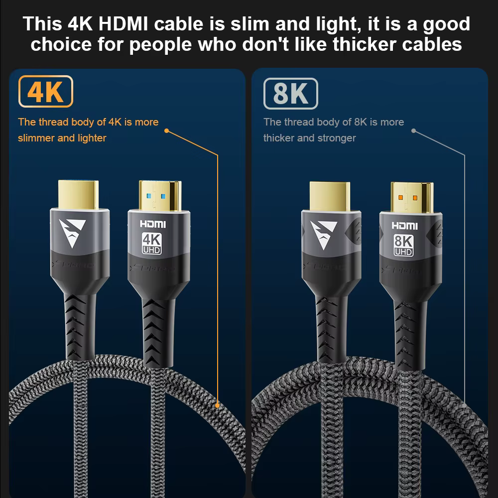 Câble HDMI 8K @ 60Hz 4k @ 120Hz