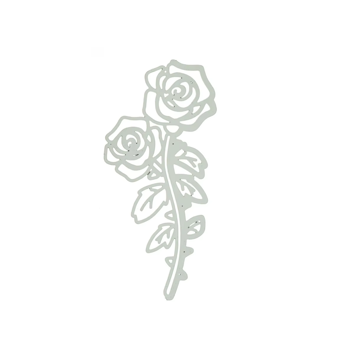 Matrices de découpe de fleurs pour bord de couverture de carte, scrapbooking, motif de rose, papier artisanal, coupe-travail d'art, moule pour enveloppe