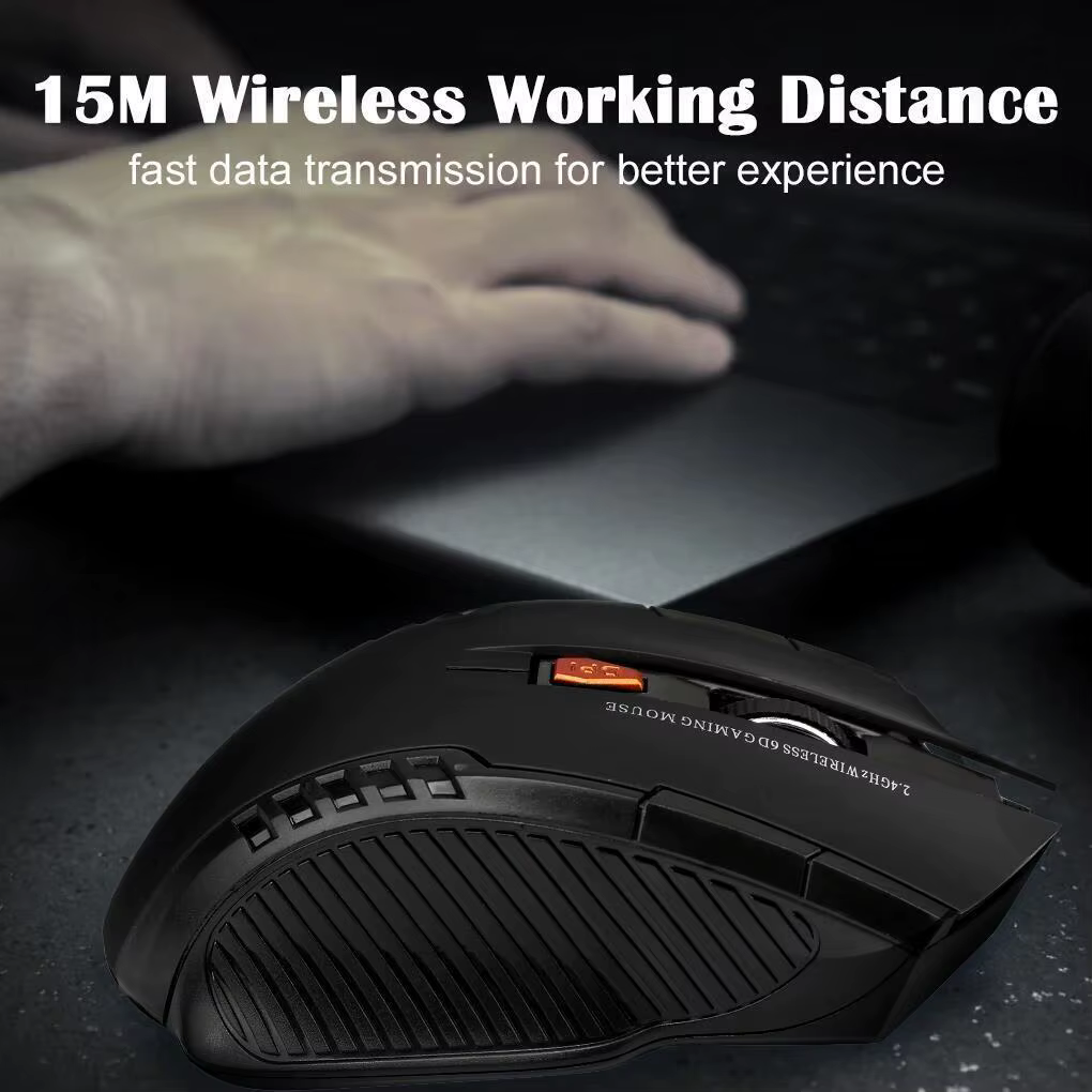 Souris optique sans fil avec récepteur USB