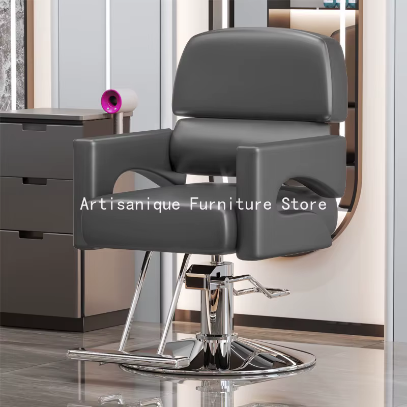 Chaise de barbier pour spa à domicile, dossier bas renforcé, chaise de salon antidérapante, résistante à l'usure, Sedia Parrucchieri, mobilier de salon de beauté
