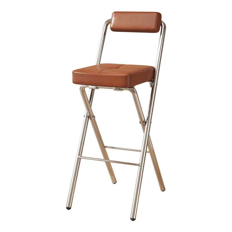 Tabourets de bar pliables avec dossier pour adultes, tabourets de cuisine hauts pour une utilisation prolongée, chaises hautes pour réception et caisse, chaises de bar