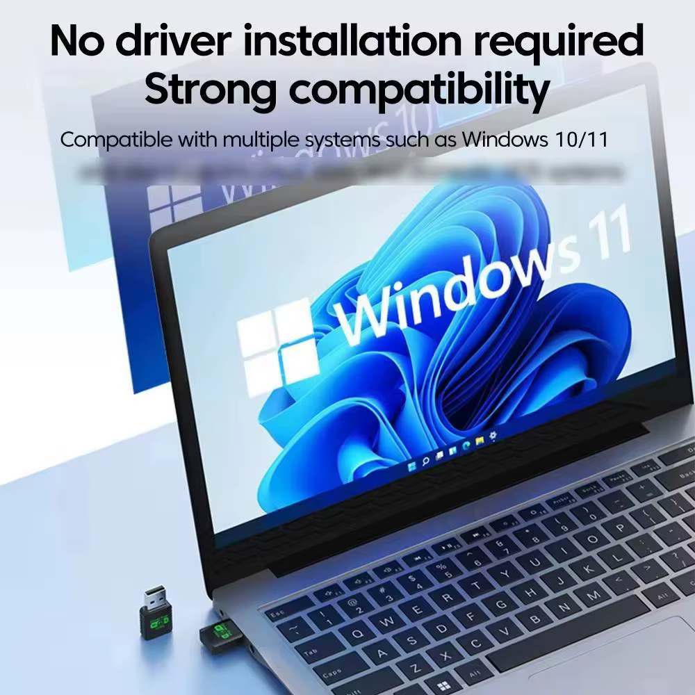 900Mbps USB WiFi Bluetooth 5.4 adaptateur 2in1 Dongle double bande 2.4G 5GHz USB