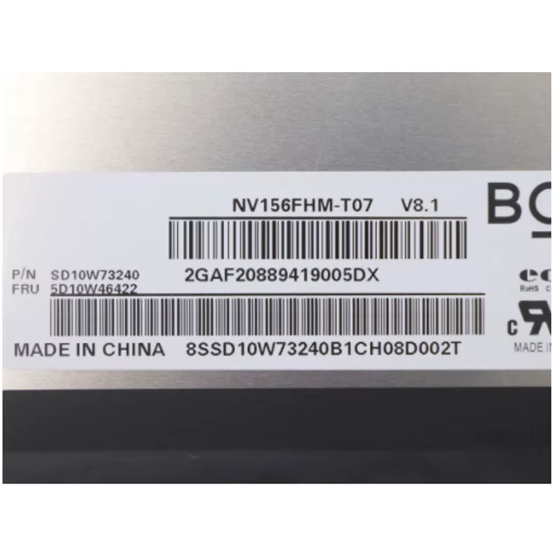 Écran Tactile 15.6 Pouces Pour Lenovo ideapad 5-15Fla05 3-15ITL6 3-15ALC6 81YQ 82H8 82KU NV156FHM-T07 Fit R156NWF7 Inter 1920*1080 40 Broches