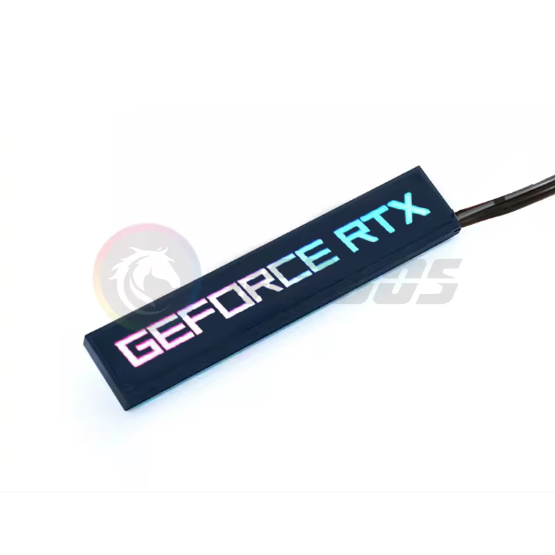 Panneau latéral de carte graphique RGB RTX AMD GeForce GPU modifier 5V 3 broches ARGB AURA SYNC boîtier PC bricolage MOD