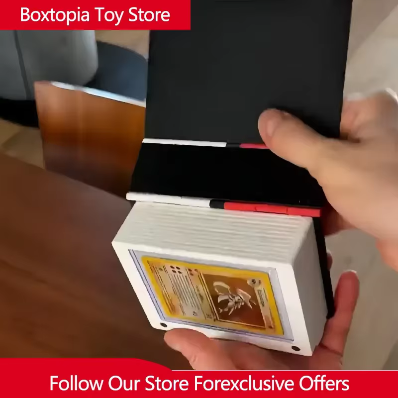 Nouvel album pour cartes à collectionner, boîte de rangement pour cartes Pokémon, étui de transport rigide et durable, pour collectionneurs de cartes d'anime, en stock