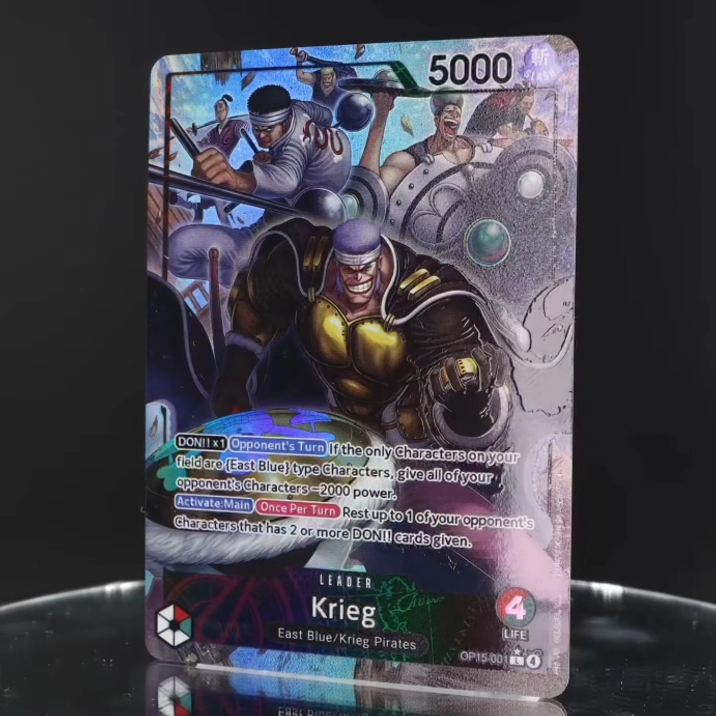 Carte de leader One Piece TCG OPCG en anglais OP15 - Ensemble de cartes