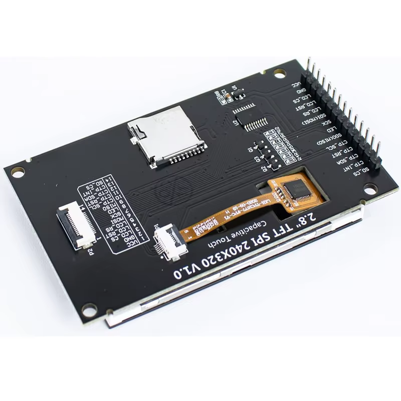 Écran tactile IPS de 2.8 pouces ESP32, Module LCD tactile capacitif SPI TFT pour Arduino/Mega2560/C51/ESP32