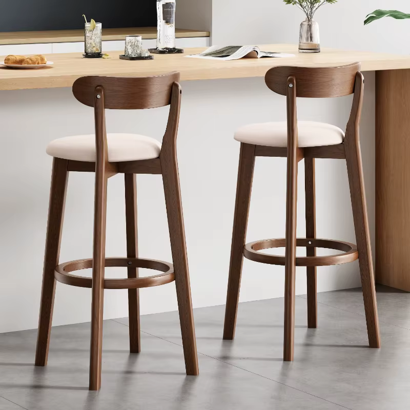 Chaise de Bar moderne en bois massif