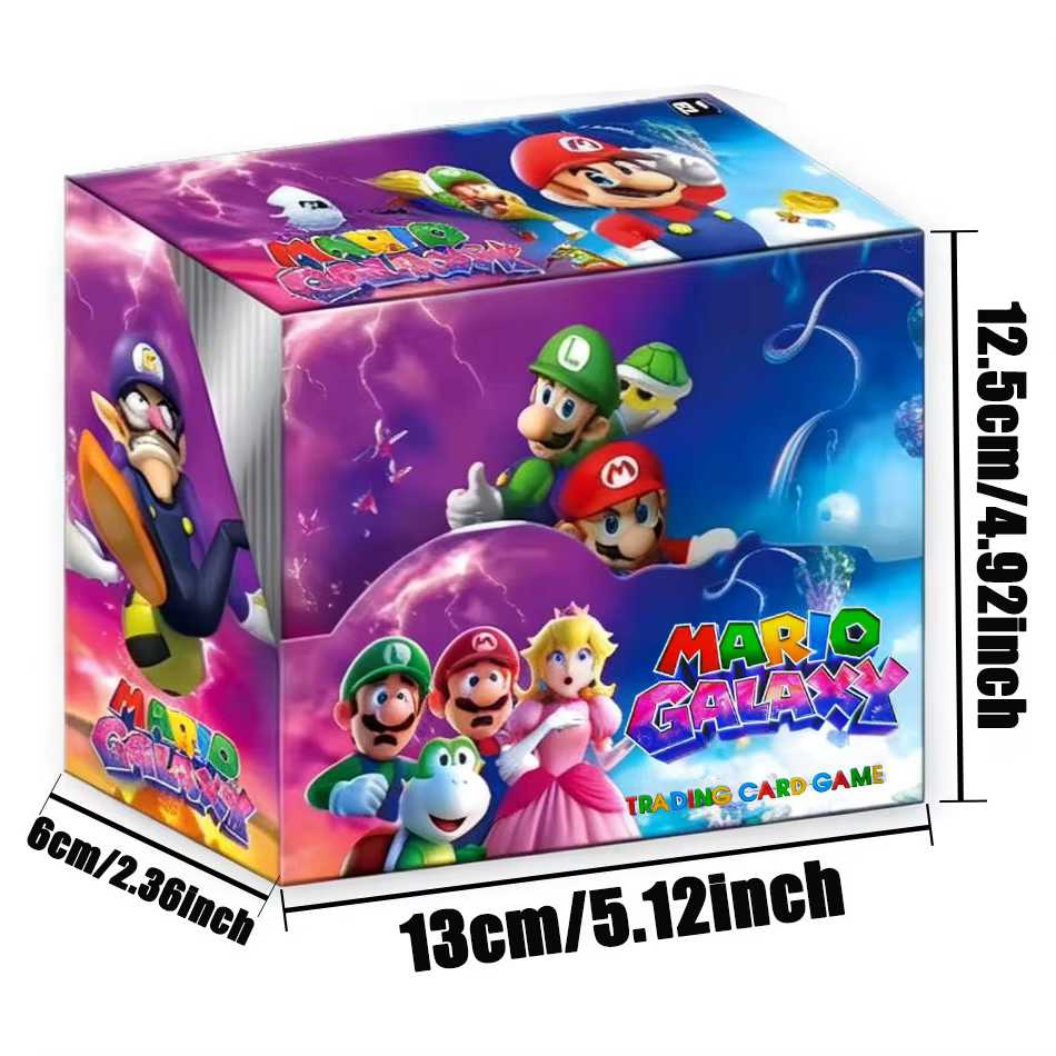 Nouvelles cartes de jeu Mario Bros, 36 pièces, collection de cartes à collectionner Super Mario, figurine, booster pack anglais, jouet de combat, cadeau