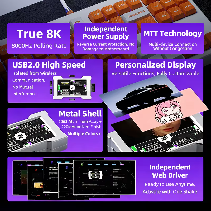 Hub USB Gaming 2 à 3 Ports
