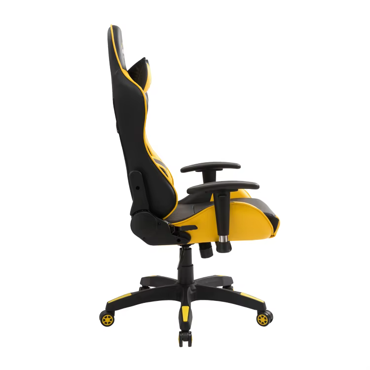 Chaise de Gamer Moderne Personnalisée Noire et Jaune