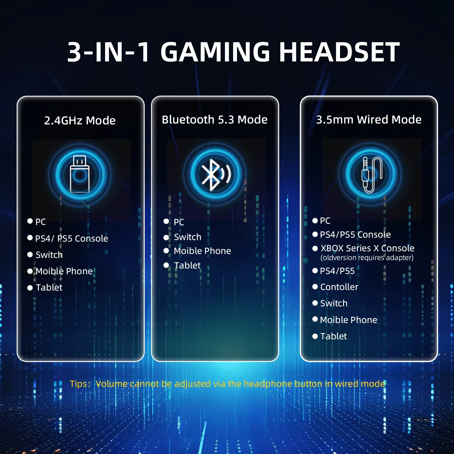 ATTACK SHARK L80PRO casque de jeu sans fil 2.4G/BT/filaire ultra-léger 40mm pilotes