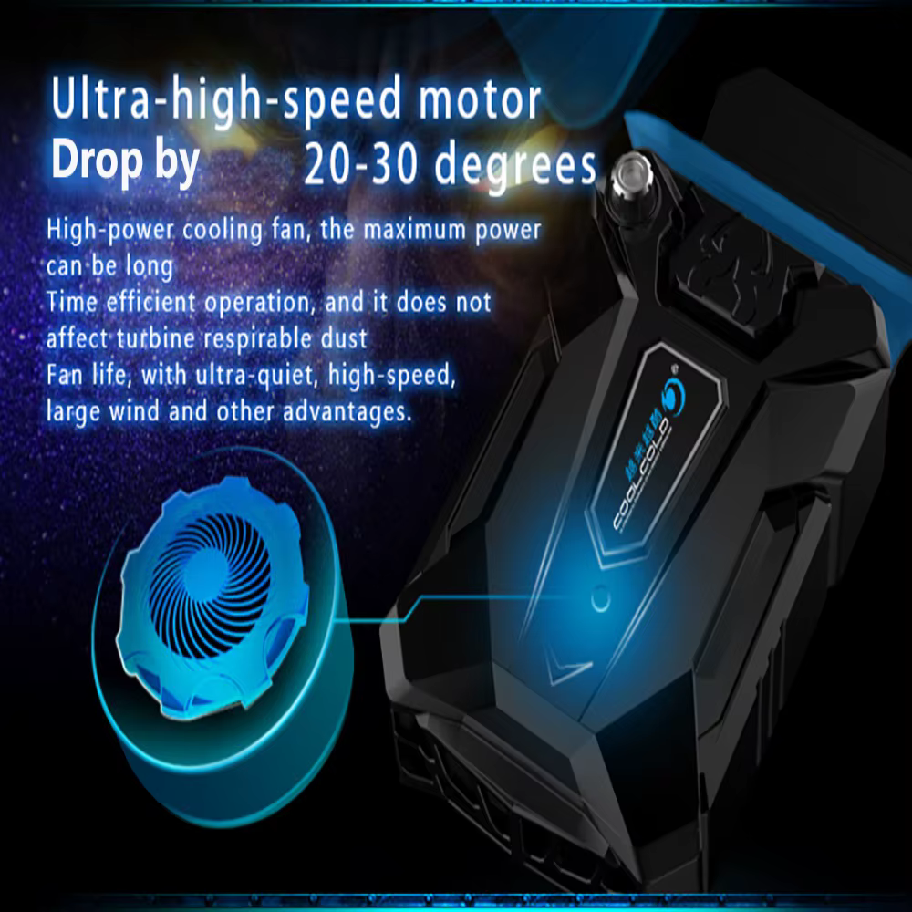 Ventilateur de refroidissement pour ordinateur portable avec contrôle du flux d'air