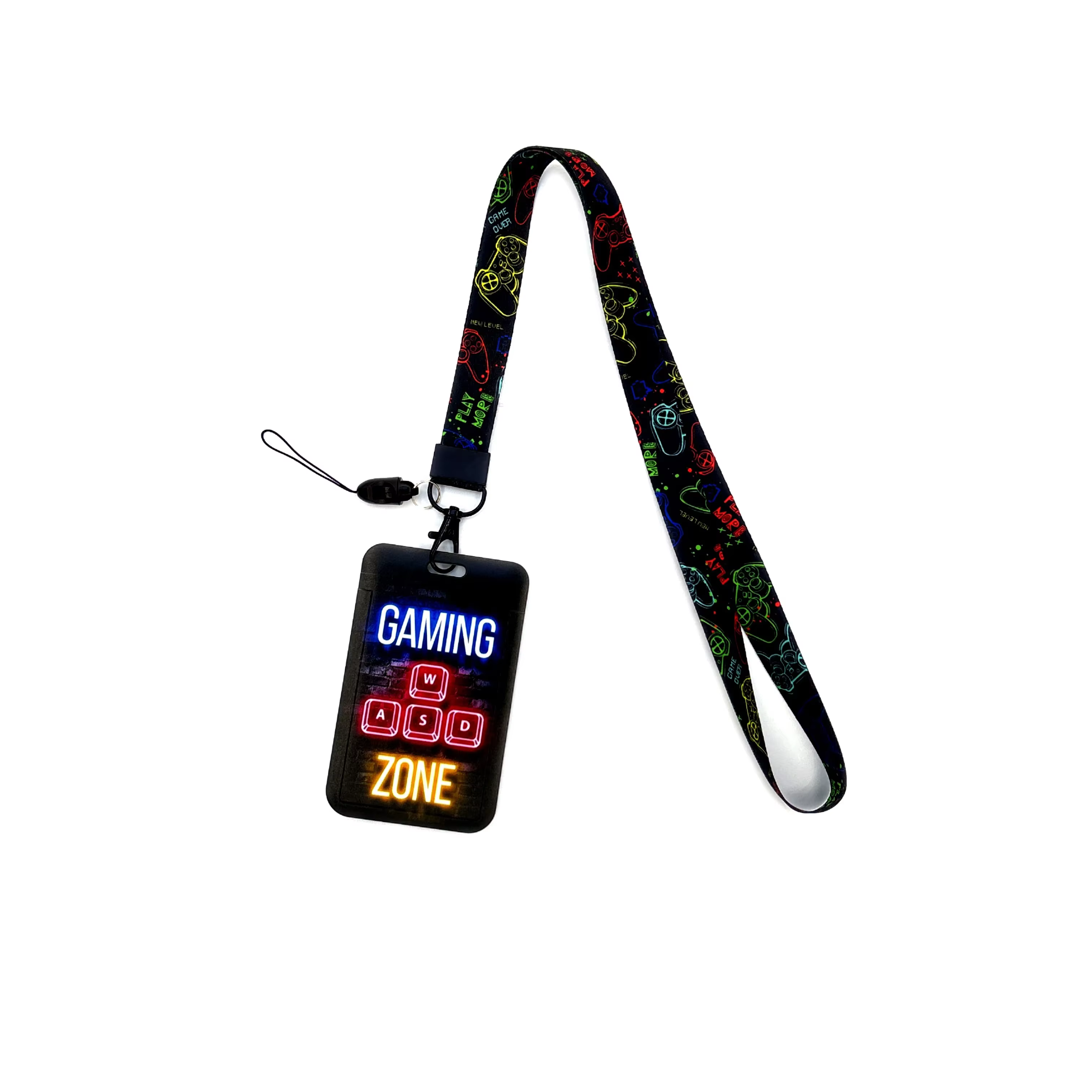 Porte-cartes de jeu avec sangle de cou, lanière pour clé, couverture de carte d'identité, sangles de téléphone, porte-badge cool, ULà suspendre, accessoires lariat, cadeaux