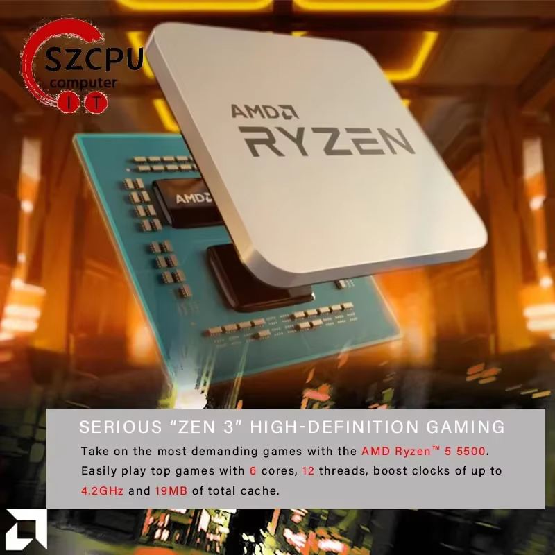 Processeur AMD Ryzen 5 5500 6 cœurs 12 threads 4