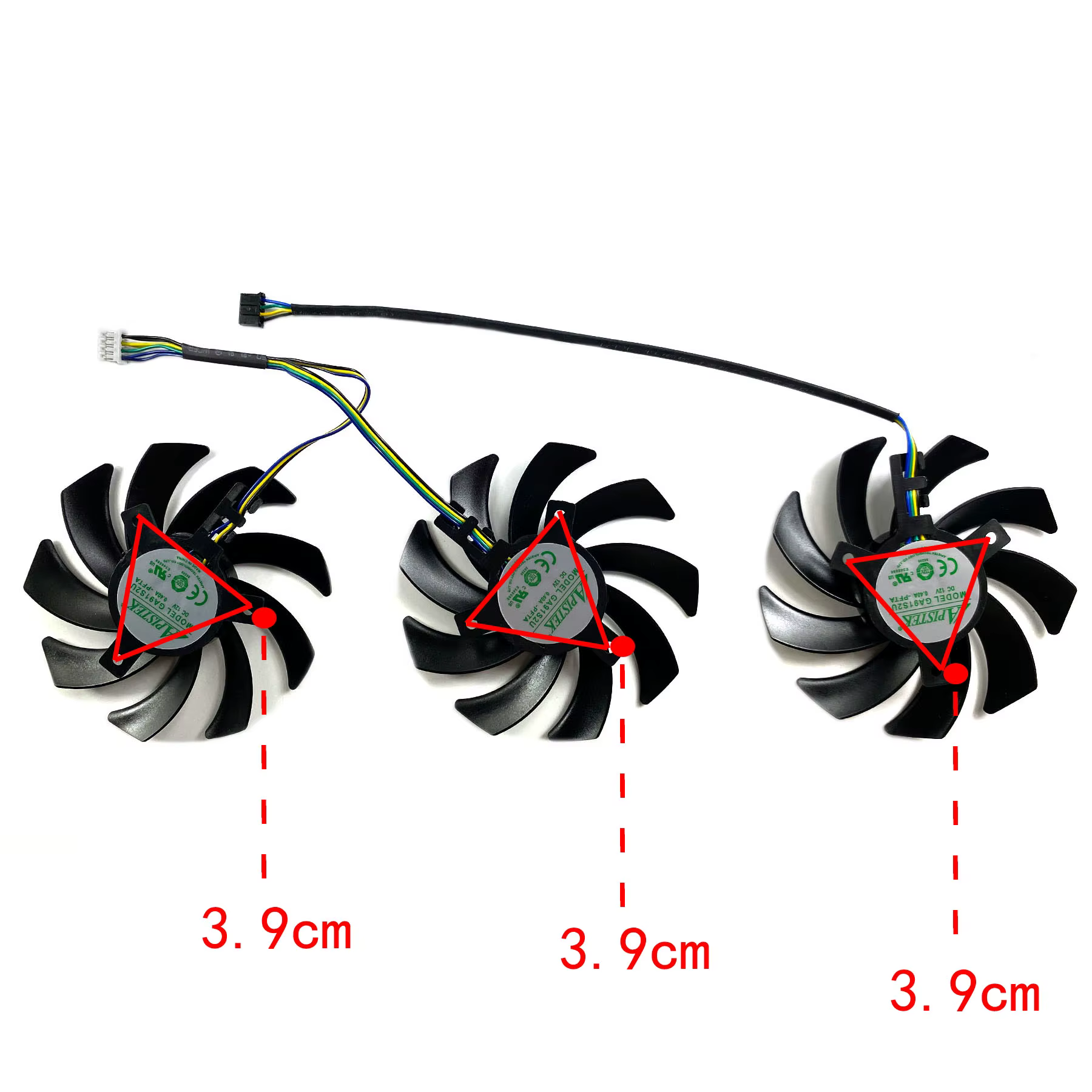 Ventilateur de remplacement pour PNY GeForce RTX4060ti 4070 4070ti 4070S 4070tiS VERTO
