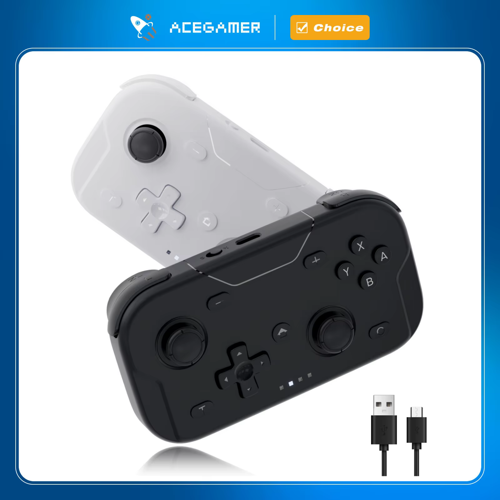 Contrôleur de jeu de poche manettes Hall portables 1000Hz manette de jeu Bluetooth pour