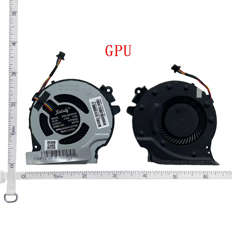 Nouveau ventilateur de refroidissement du processeur pour ordinateur portable pour HP Pac Gaming 4 lame verte Pavilion 15-CX 15-cx0060TX TPN-C133 CX0598 CX0040NR CX0071NR CX0999