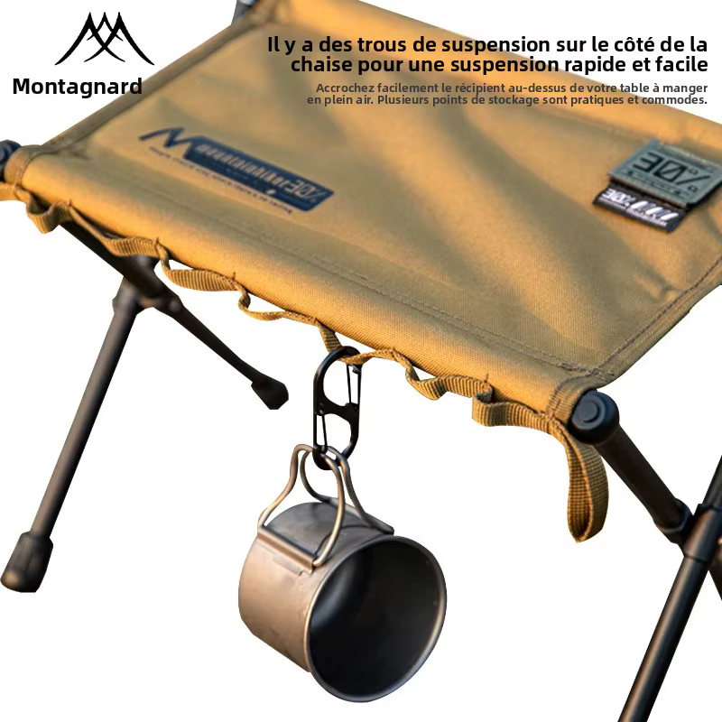 Tabouret pliant portable – idéal pour le camping, les pique-niques et les voyages, pour s'asseoir en extérieur | Sièges élégants | cadre en alliage d'aluminium