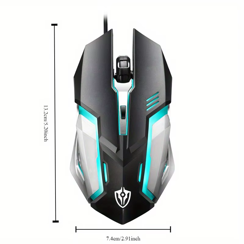 Souris filaire rétroéclairée par LED