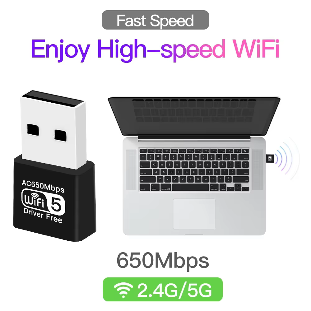 Adaptateur WiFi double bande AC650