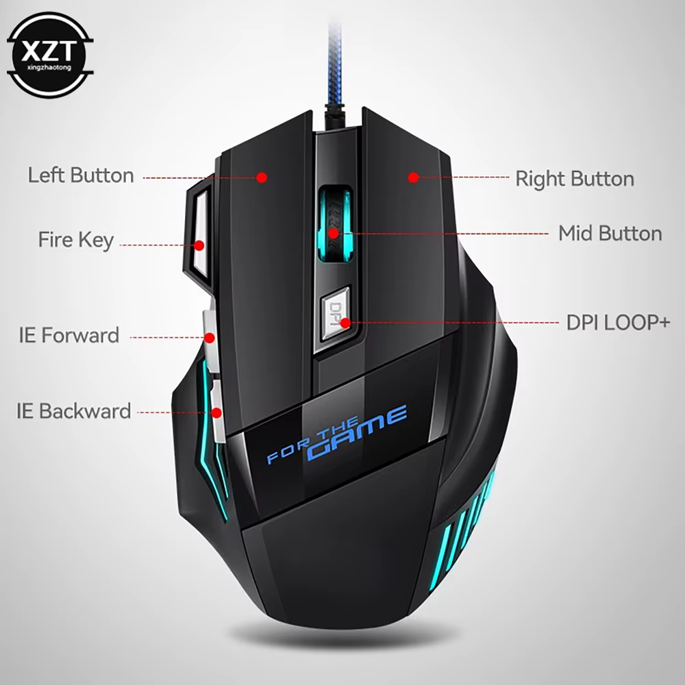 G6-Souris de jeu filaire USB ultra haute vitesse