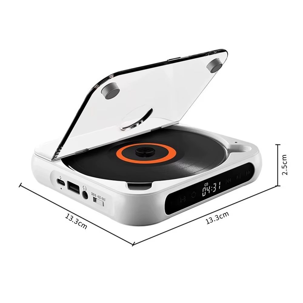 Lecteur de CD de musique Portable avec 5 Modes de lecture, Mini baladeur CD pour étudiants hommes femmes, écran tactile, écouteurs Bluetooth, livraison directe